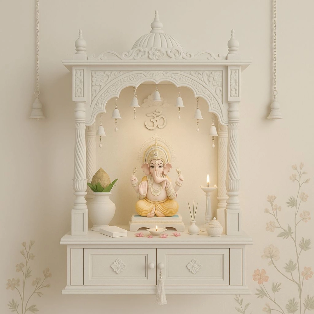 Handcrafted Ganesh Marble Mandir